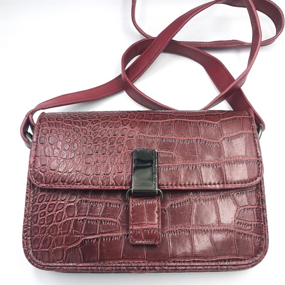 French Connection Handbags - FC Alligator Skin Cross Body Purse